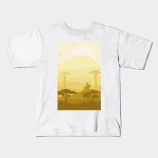 Yellow Mountains Kids T-Shirt